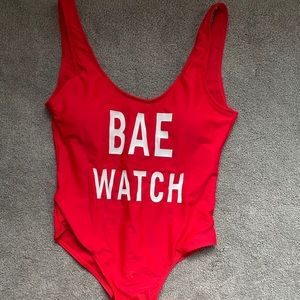 “Bae Watch” One Piece Swimsuit